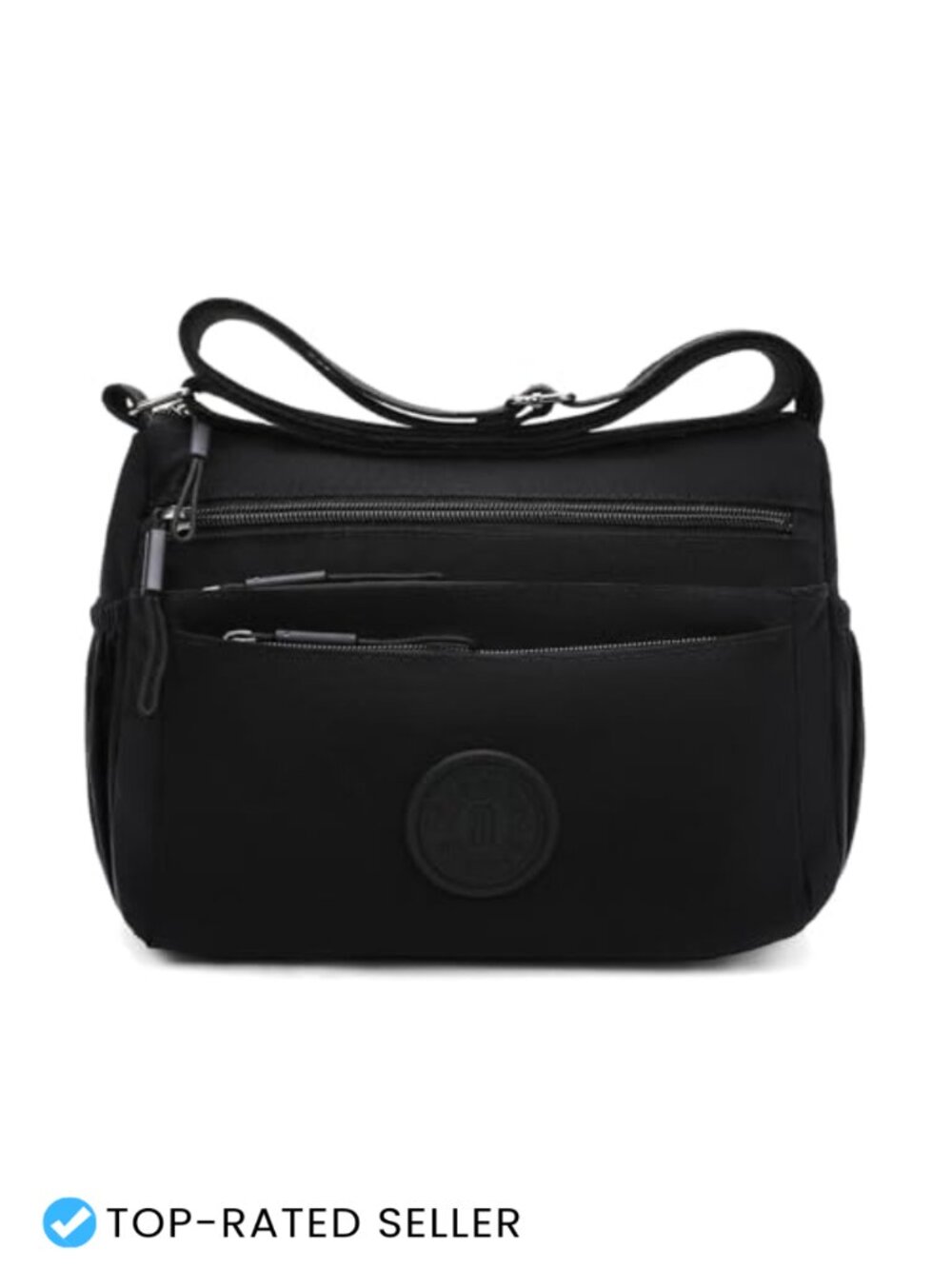 Nylon Crossbody Bag Waterproof Messenger Purse Multi-Pocket